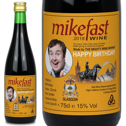 Personalised Glasgow Buckfast Bottle Gift