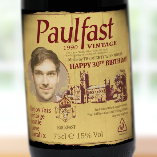 Personalised Vintage Buckfast Bottle Gift