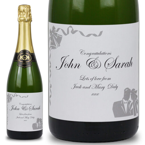 Bells & Bliss Personalised Wedding Labelled Wine