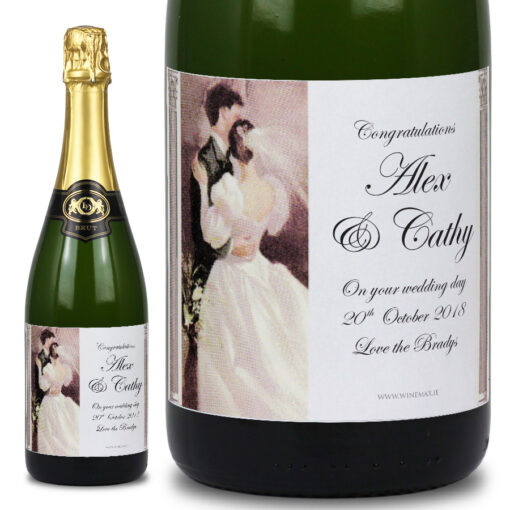 First Dance Personalised Wedding Labelled Wine