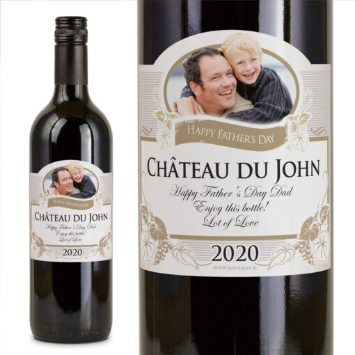 Father Personalised Fathers Day Gift Wine